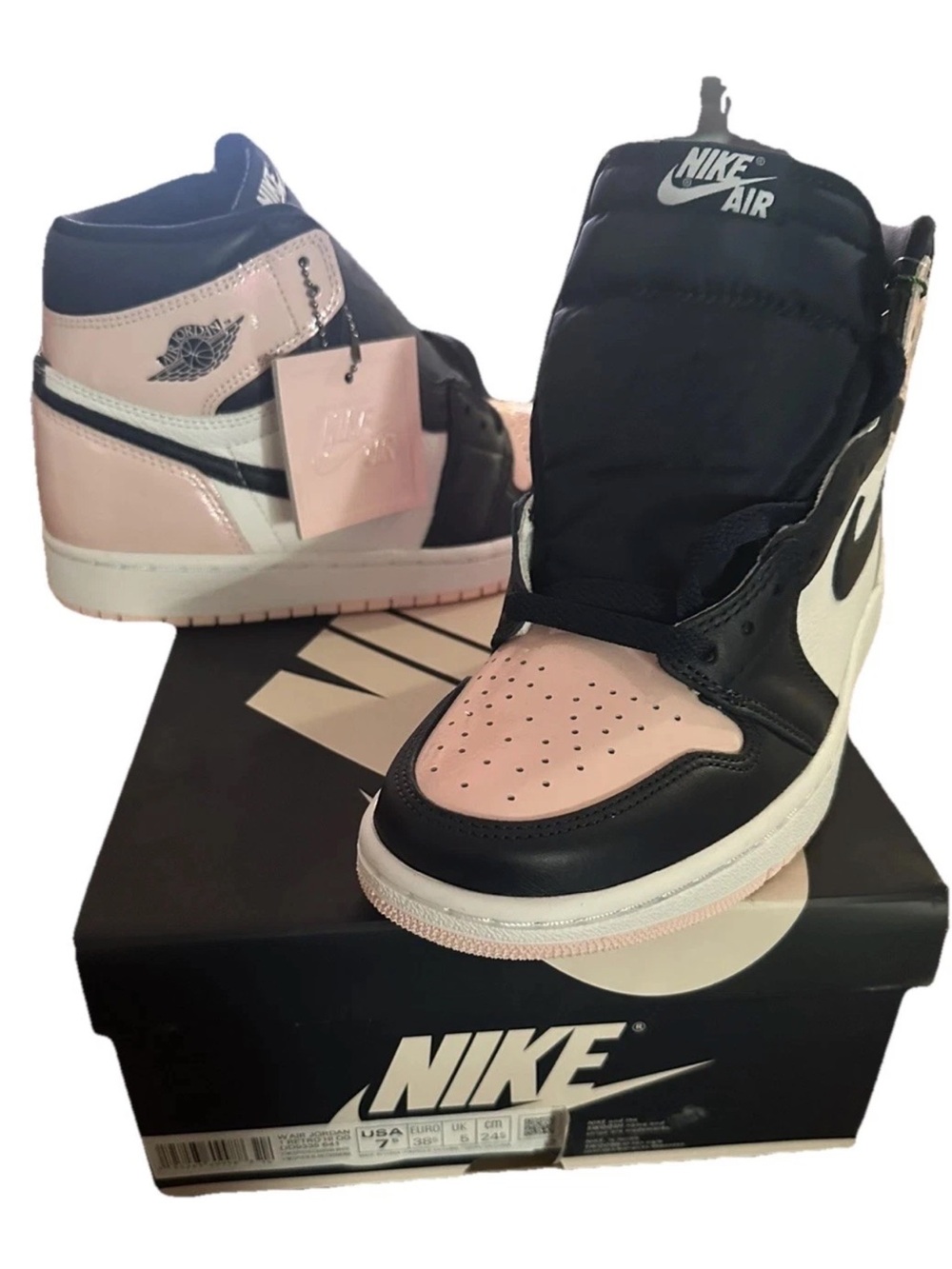Nike Air Jordan 1 High Pink, Black & White